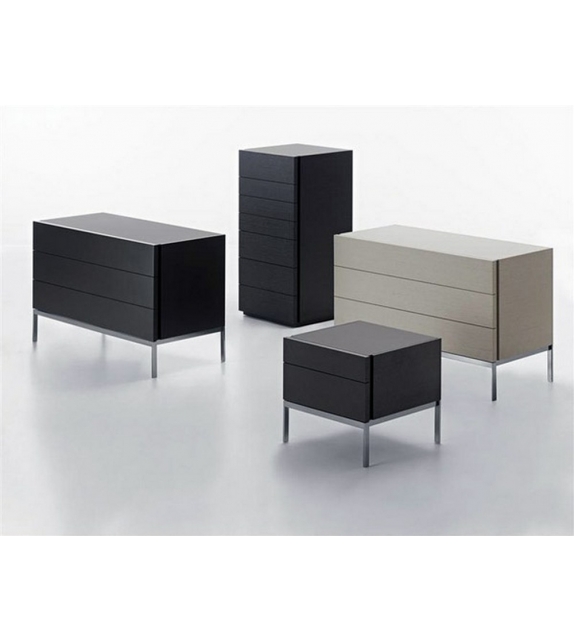 606 Metal Base Bedside Cabinet Molteni&C