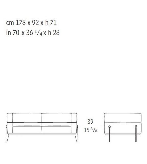 Ago 2 Seater Sofa Giorgetti