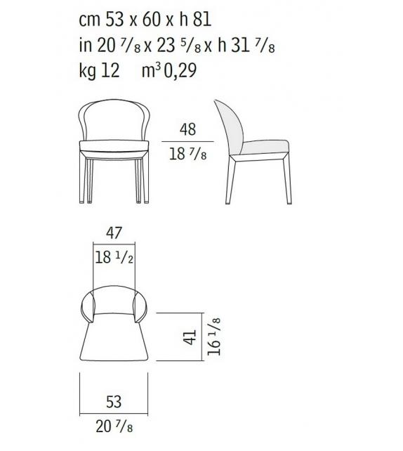 Normal Giorgetti Bicolor Chair