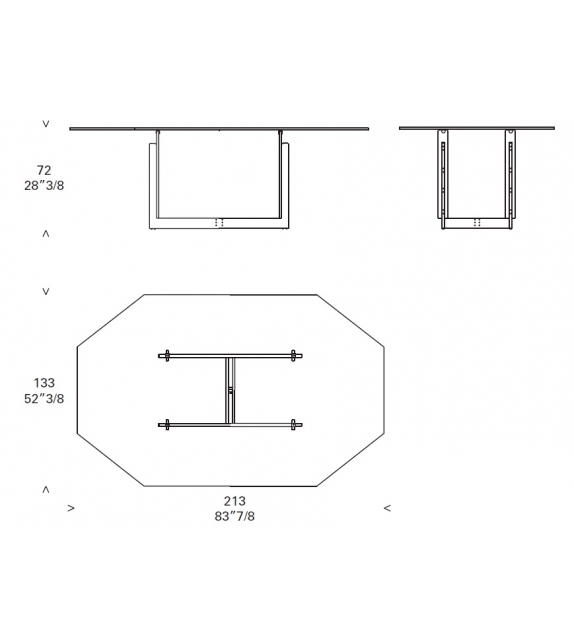 Sarpi Octagonal Table Cassina