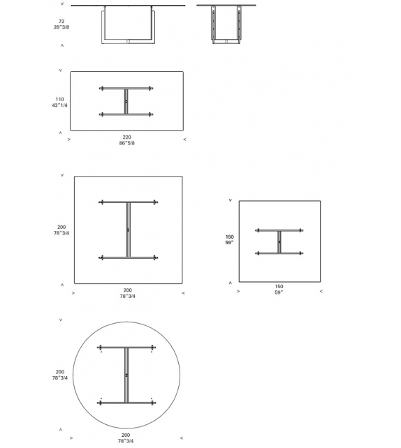 Sarpi Table Cassina