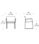 Jano BR Chair With Armrests Cassina