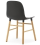 Form Normann Copenhagen Silla Con Patas de Madera