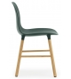 Form Normann Copenhagen Silla Con Patas de Madera