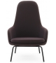 Era Normann Copenhagen Sillón Alto con Patas de Acero