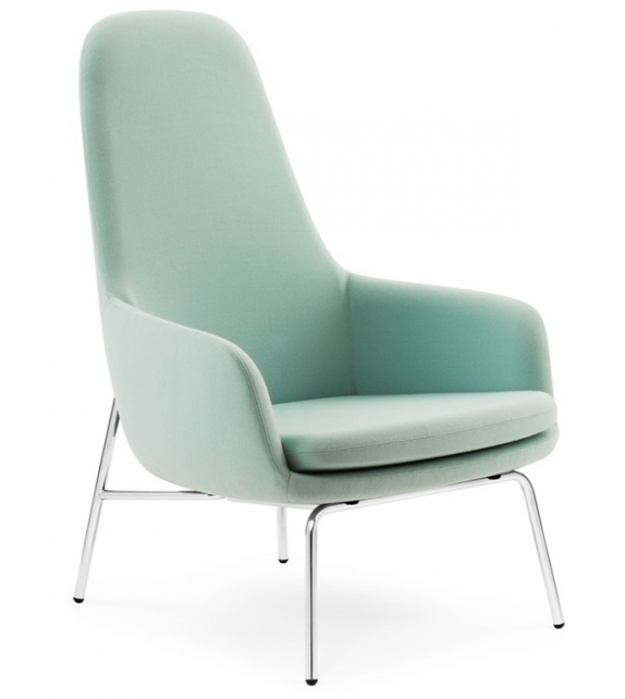 Era Normann Copenhagen Lounge Chair High With Steel Legs