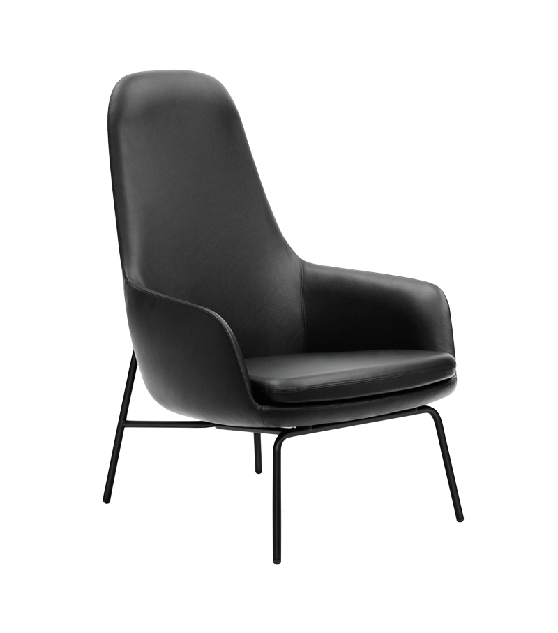 Era Normann Copenhagen Lounge Chair High With Steel Legs