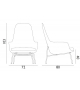 Era Normann Copenhagen Lounge Chair High With Wood Legs