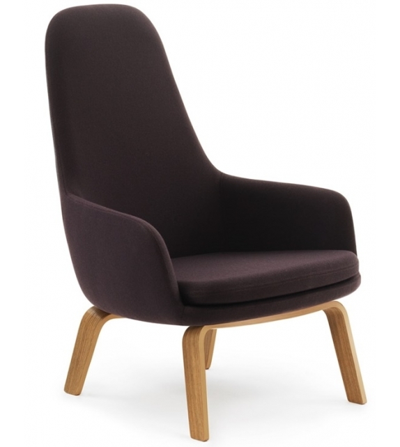 Era Normann Copenhagen Fauteuil Haute Avec Pieds en Bois