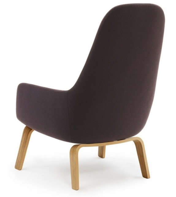 Era Normann Copenhagen Lounge Chair High With Wood Legs