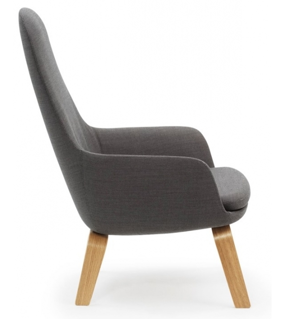 Era Normann Copenhagen Lounge Chair High With Wood Legs