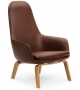 Era Normann Copenhagen Fauteuil Haute Avec Pieds en Bois