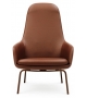 Era Normann Copenhagen Fauteuil Haute Avec Pieds en Bois