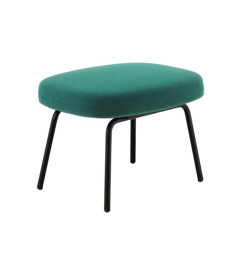 Era Normann Copenhagen Pouf con Gambe in Acciaio