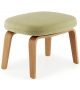 Era Normann Copenhagen Pouf con Gambe in Legno