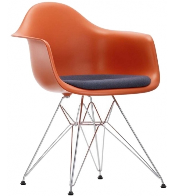 Eames Plastic Armchair DAR Fauteuil Avec Coussin Vitra