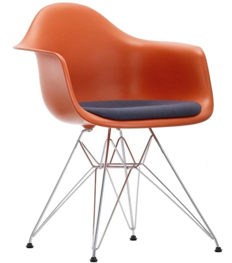 Eames Plastic Armchair DAR Fauteuil Avec Coussin Vitra