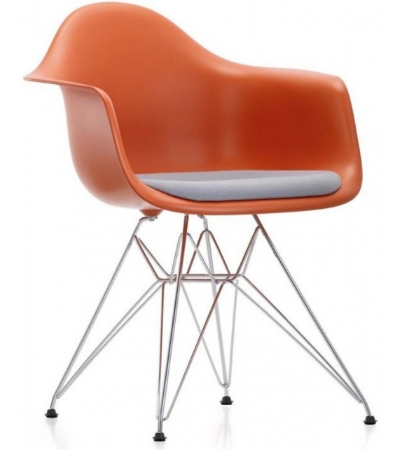 Eames Plastic Armchair DAR Sessel mit Kissen Vitra