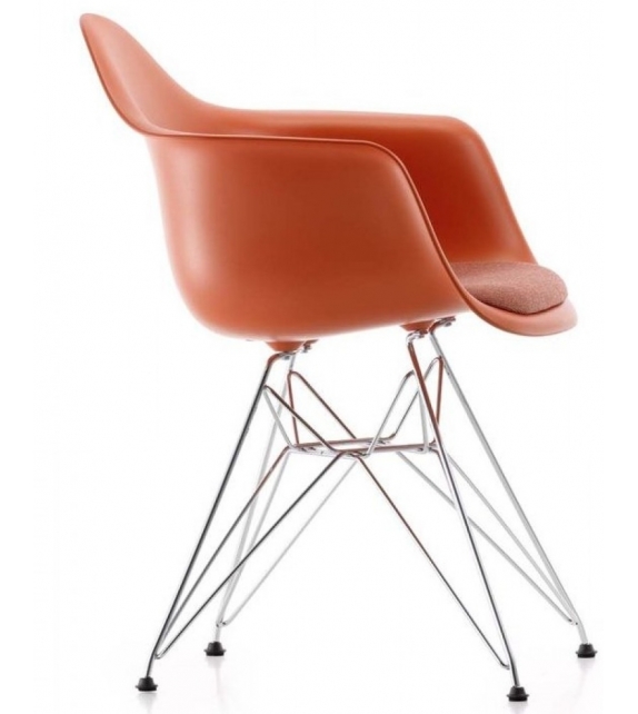 Eames Plastic Armchair DAR Poltrona Con Cuscino Vitra