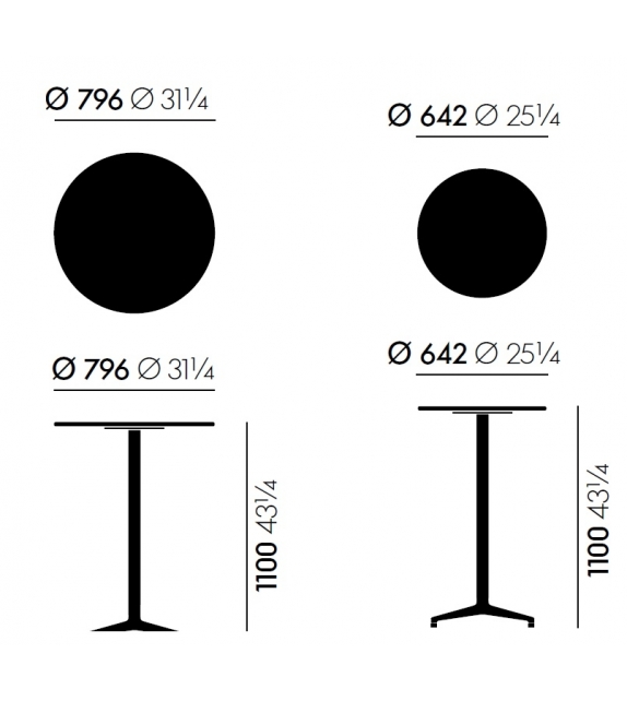 Bistro Stand-up Table Tisch Vitra