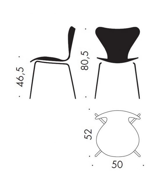 Series 7 Sedia Rivestita Fritz Hansen