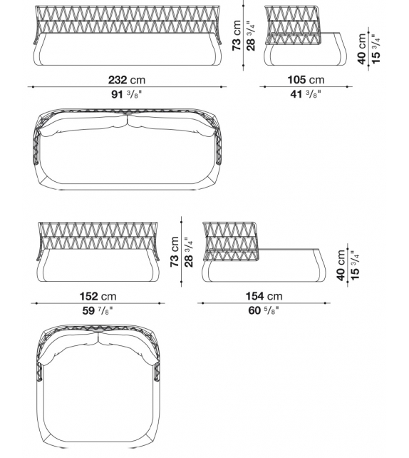 Fat-Sofa Outdoor B&B Italia Outdoor