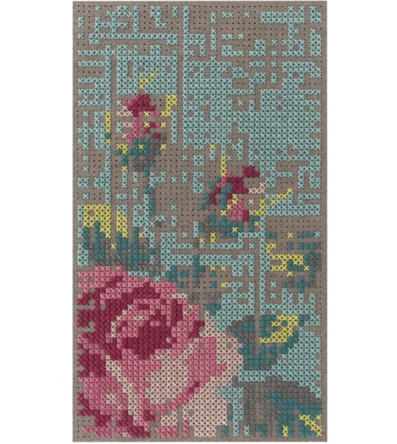 Canevas Flowers Mini Rug Gan