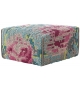 Canevas Flowers Square Pouf Gan