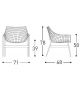 Summer Set Lounge Armchair Varaschin