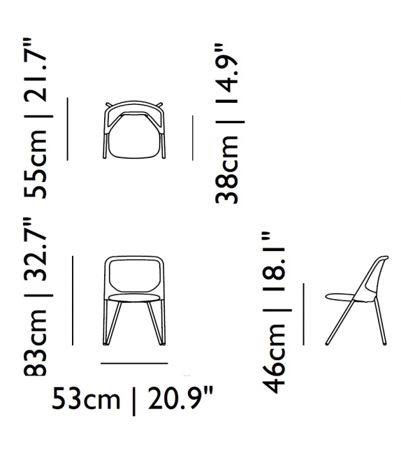 Shift Dining Chair Chaise Moooi