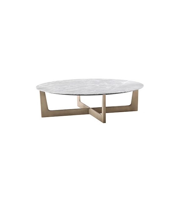 Ilary Poltrona Frau Round Low Table - Milia Shop