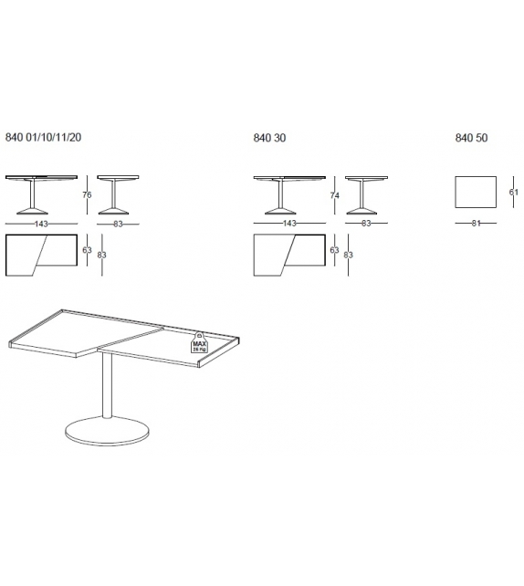 840 Stadera Scrittoio Cassina