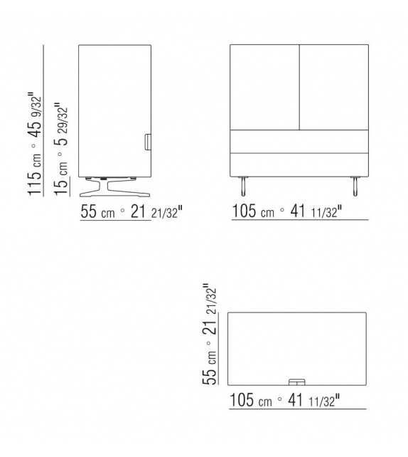 Piuma Flexform Mueble Contenedor