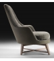 Guscioalto Soft Wooden Base Armchair Flexform