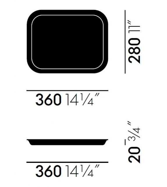 Classic Trays Medium Plateau Vitra