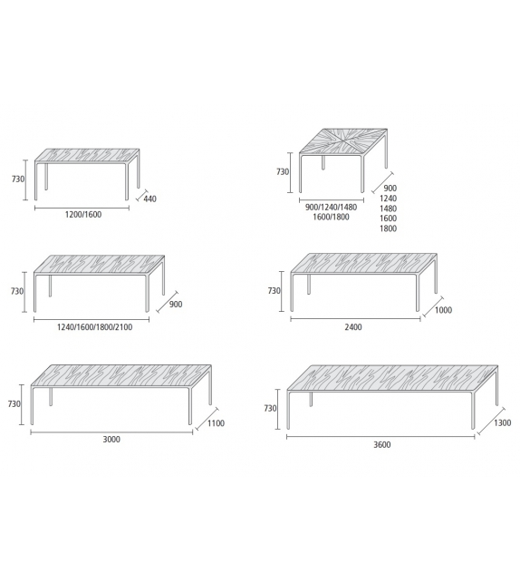 Flat Tisch Rimadesio