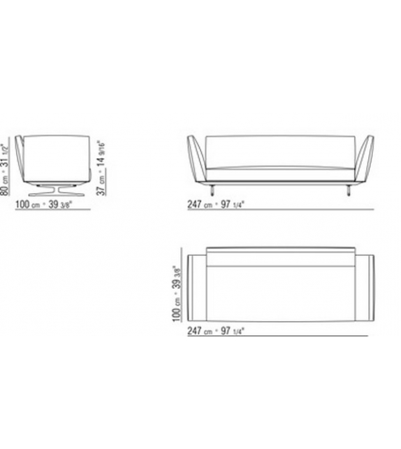 Evergreen Canapé Flexform