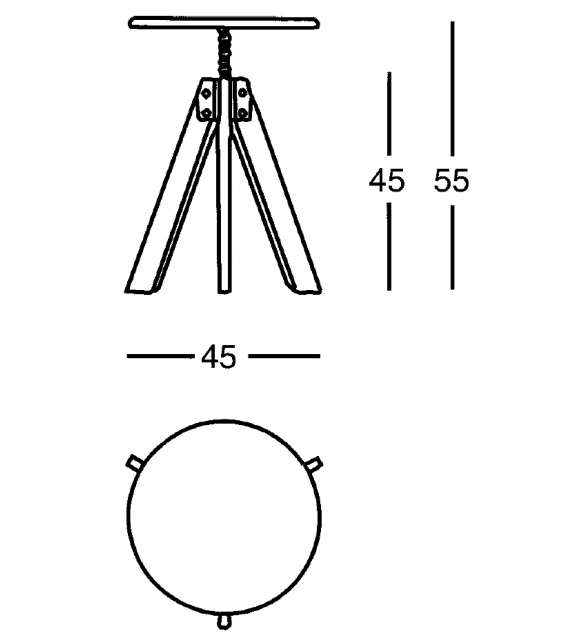 250 Giotto Zanotta Tabouret