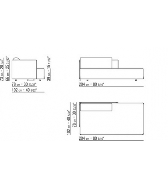 Eden Chaiselongue Flexform