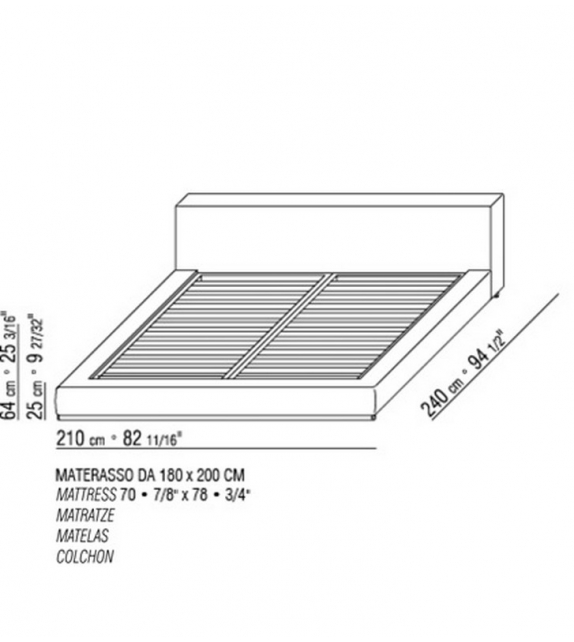 Groundpiece Bed Flexform