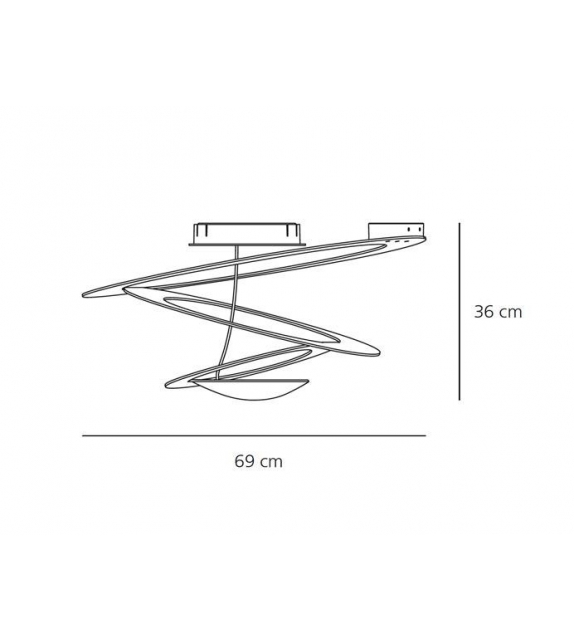 Pirce Mini LED Artemide Lampada da Soffitto