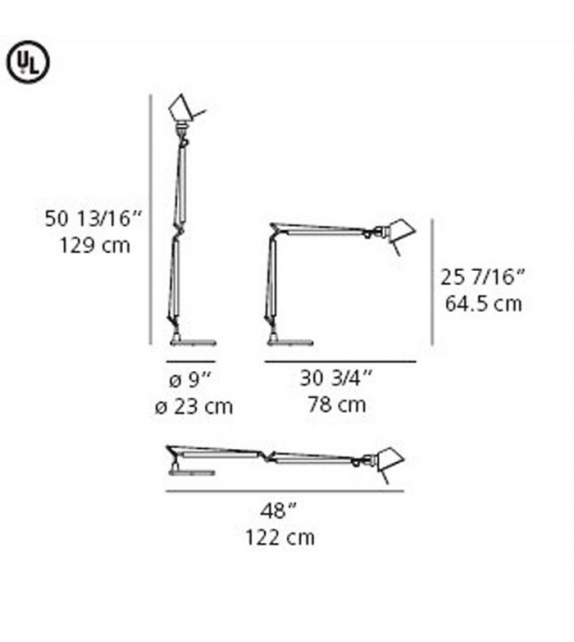 Tolomeo E27 Artemide Lámpara de Mesa