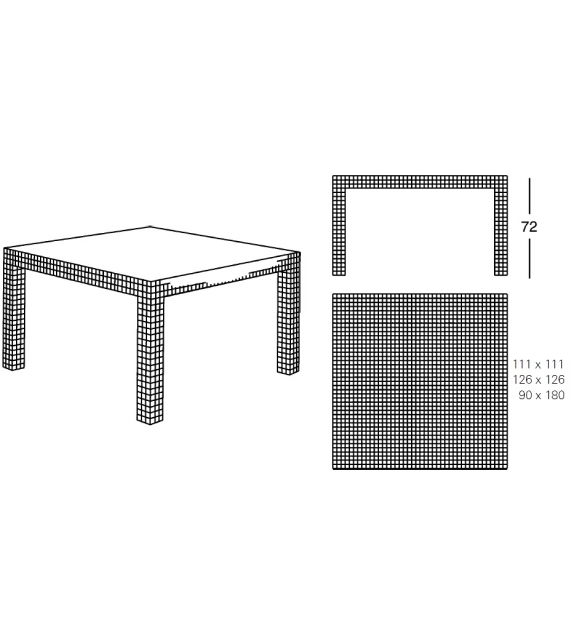 2600 Quaderna Zanotta Table