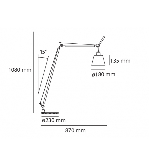 Tolomeo Basculante Lettura Artemide Floor Lamp