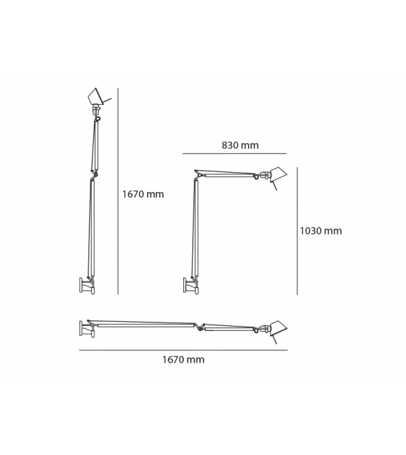 Tolomeo Braccio Artemide Wandleuchte