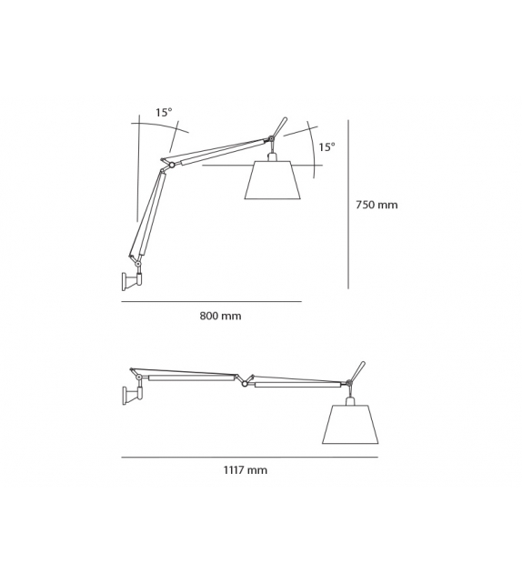 Tolomeo Basculante Artemide Wandleuchte