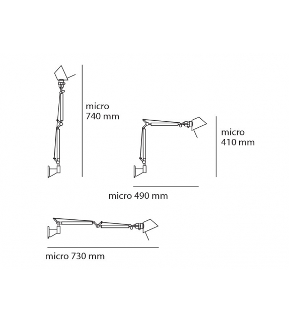 Tolomeo Micro LED Artemide Wandleuchte