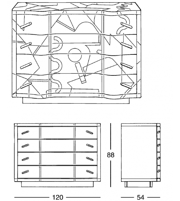 7860 Cetonia Zanotta Commode