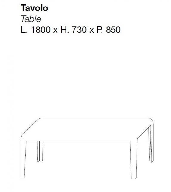 Ferro Mesa Rectangular Porro