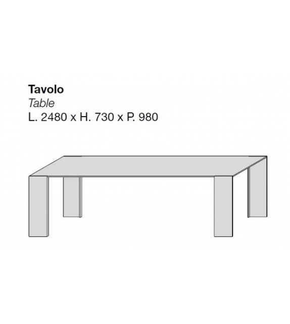 Metallico Outdoor Table Porro